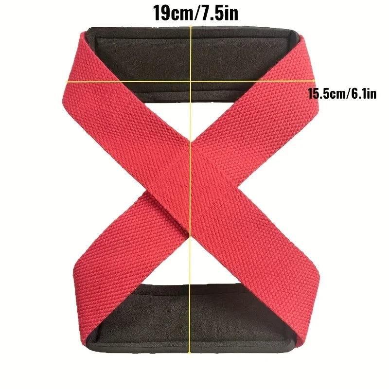 Fasce Palestra Figura 8 — Polsini Grip Sollevamento Pesi e Crossfit