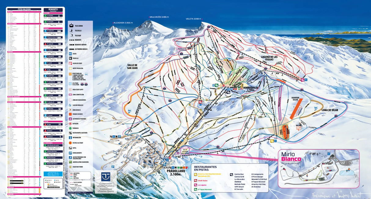 Mapa Pistas Sierra Nevada - - Caranva